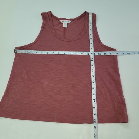 Athleta Breezy Slub Tank Top Womens Small Sleeveless Casual Activewear Rose - Picture 8 of 9